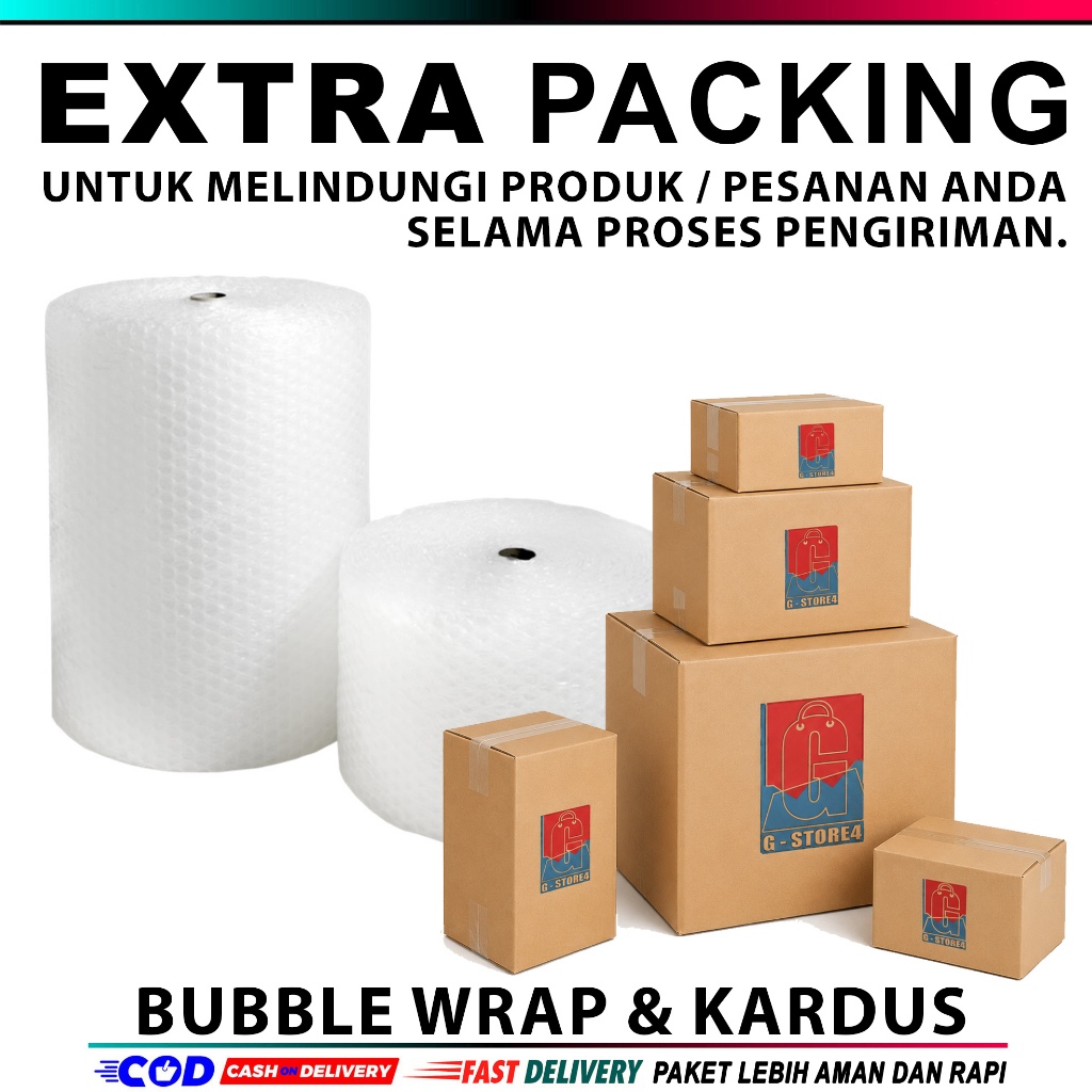 EXTRA PACKING BOX + BUBBLE WARP ADDITIONAL PACKING SAFETY PACKING