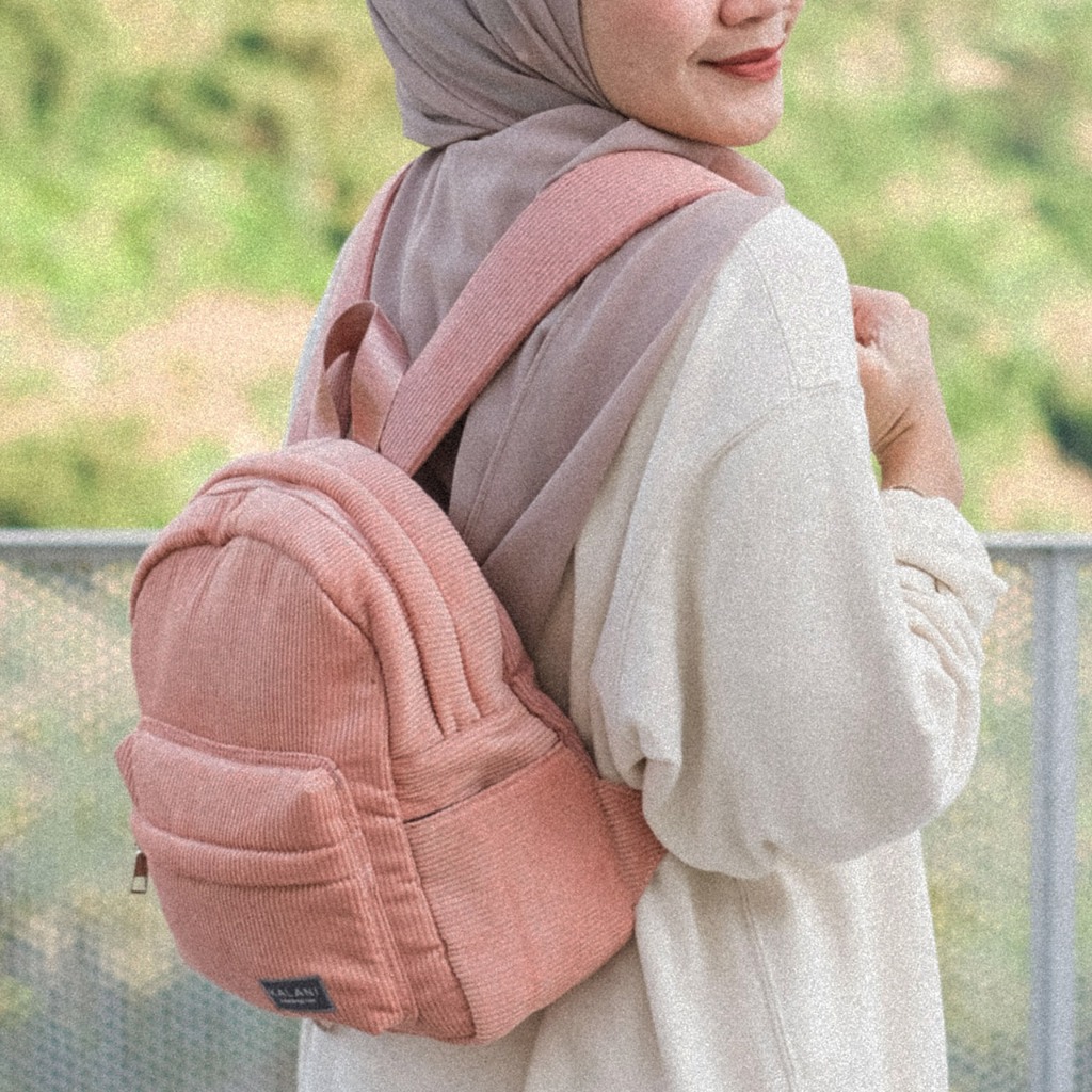 KALANI Brusel Backpack Corduroy Women Backpack