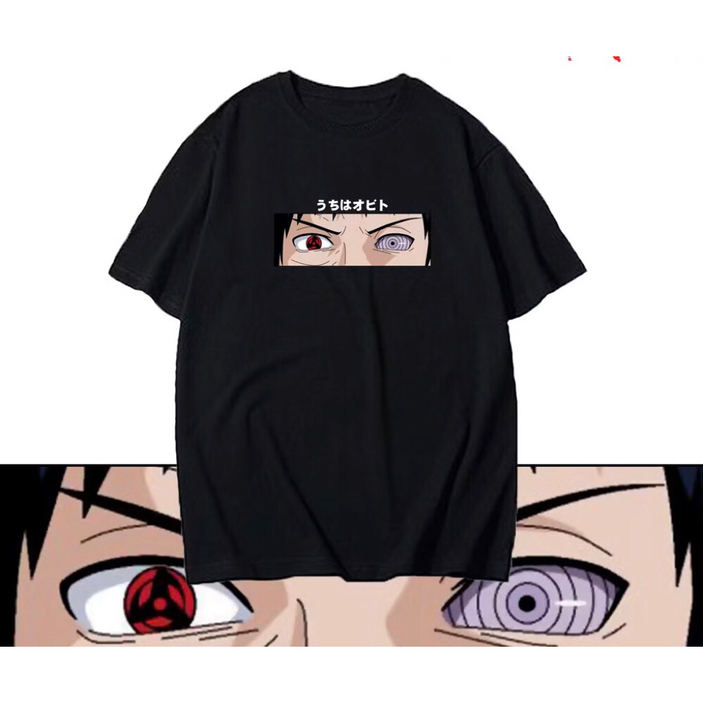 เสื้อยืด Uchiha Obito / Obito Tobi เสื้อยืดอนิเมะ Naruto Shippuden / Rebahan Shop / เสื้อยืด Obito