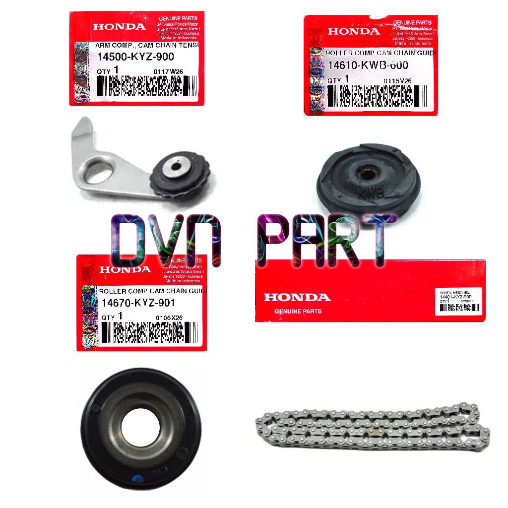 14500-KYZ-900 14610-KWB-600 14670-KYZ-901 Kamprat Chain 1 ชุด Keteng Supra X 125 Helm In Supra X 125
