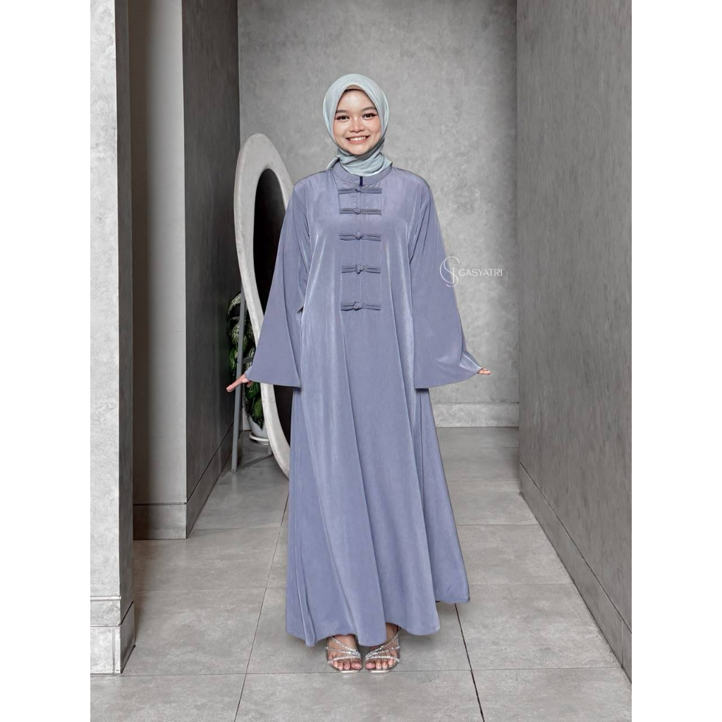 Zixuan Abaya Shanghai Turkey ชุดเดรส Gamis มุสลิมระดับพรีเมียม อินเทรนด์ Viral