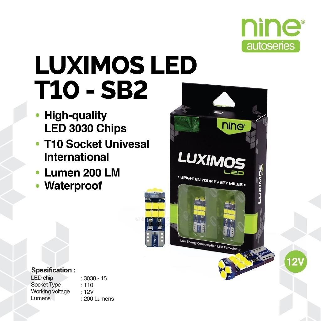 T10 - SB2 LUXIMOS NINE INDICATOR LIGHT BULB