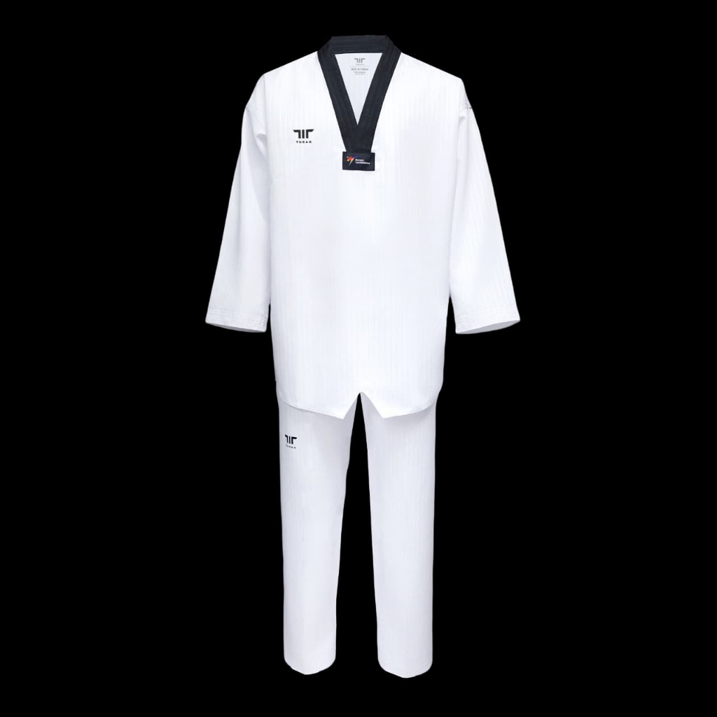 TUSAH - Nova Uniform (W/ Double Wrap Belt) คอวีสีดํา WT ได้รับการอนุมัติปกสีดํา