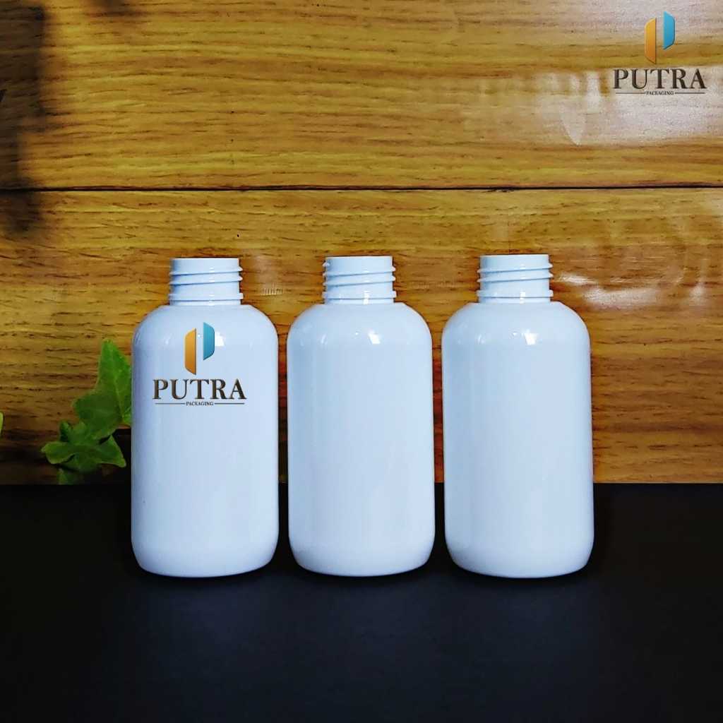 ฝาขวดพลาสติก PET 100 มล. / คอขวดพลาสติก SBR สีขาว 100 มล. 24