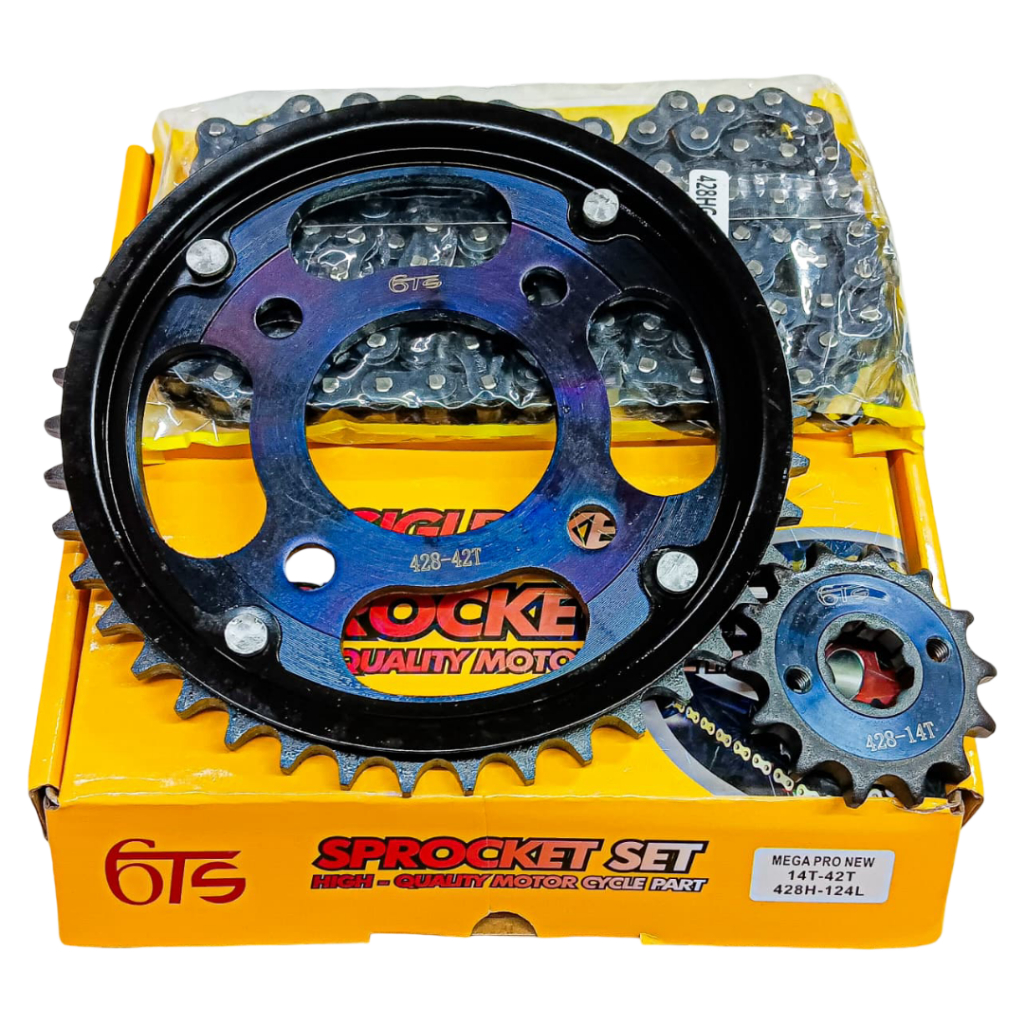 [14T/42T] GEAR / GIR SET PACKAGE MEGA PRO NEW / OLD - CB150 VERZA - SONIC 150R - CB / CB150R - CBR 1