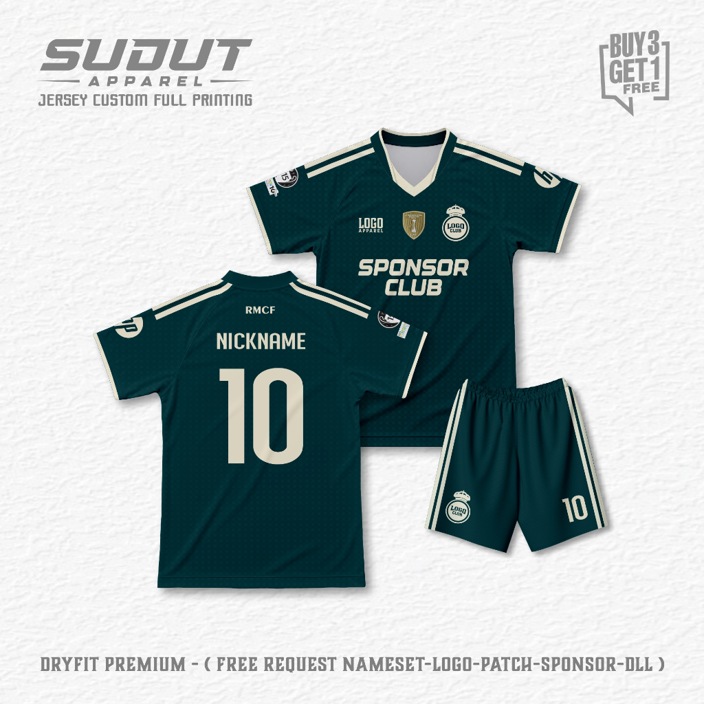 FANTASY RMDR AWAY SPORT CUSTOM JERSEY 26-27 พิมพ์เต็ม I ฟรี NAME & NUMBER I CORNER APPAREL