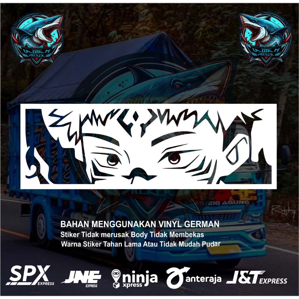 SUKUNA JUJUTSU KAIZEN CUTTING STICKER