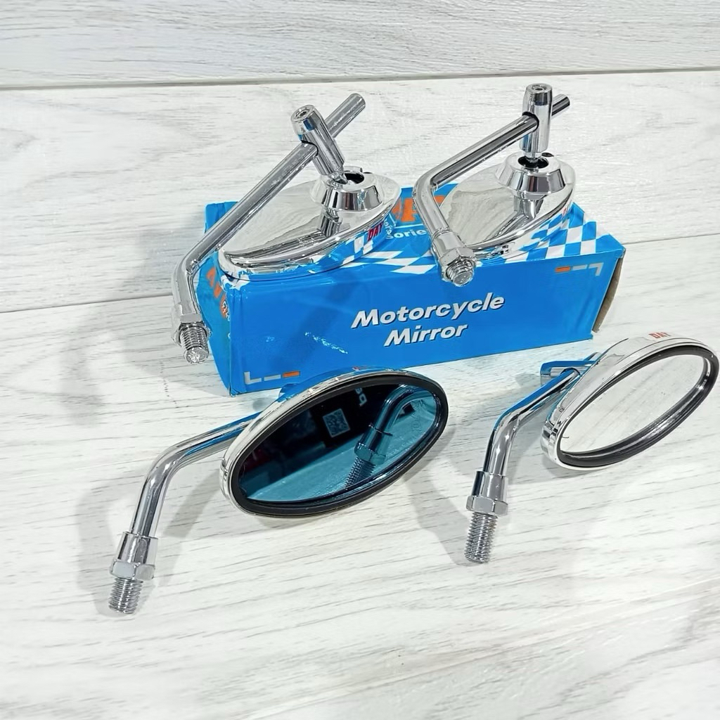 OVAL DAY MIRROR CLASSIC OVAL DAY SPORTS MIRROR 14 THREAD PNP HONDA CHROME STEM