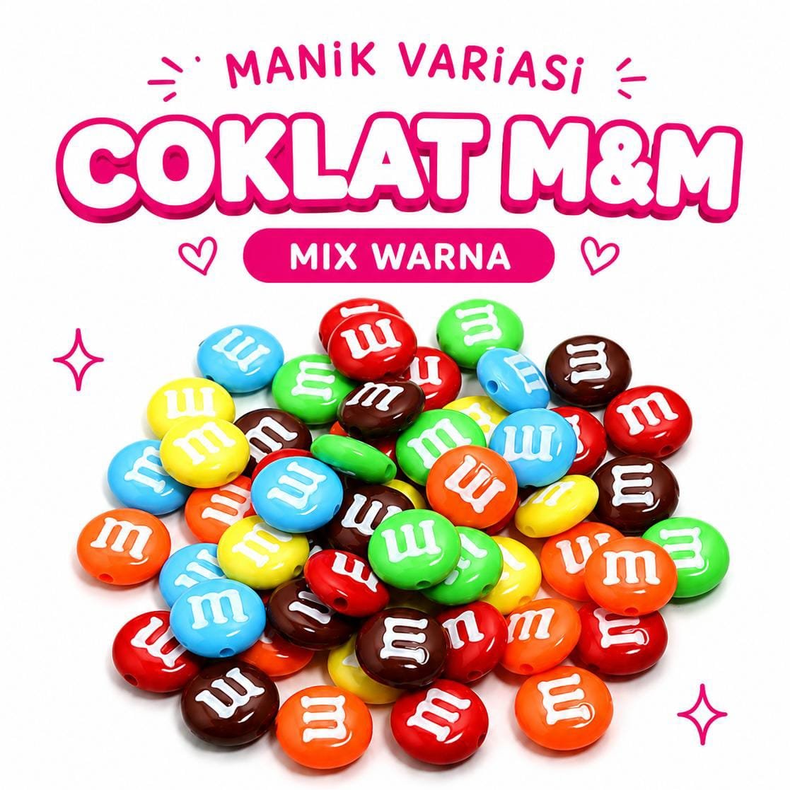 M-SHAPED VARIATION BEADS/CRAFT BEADS