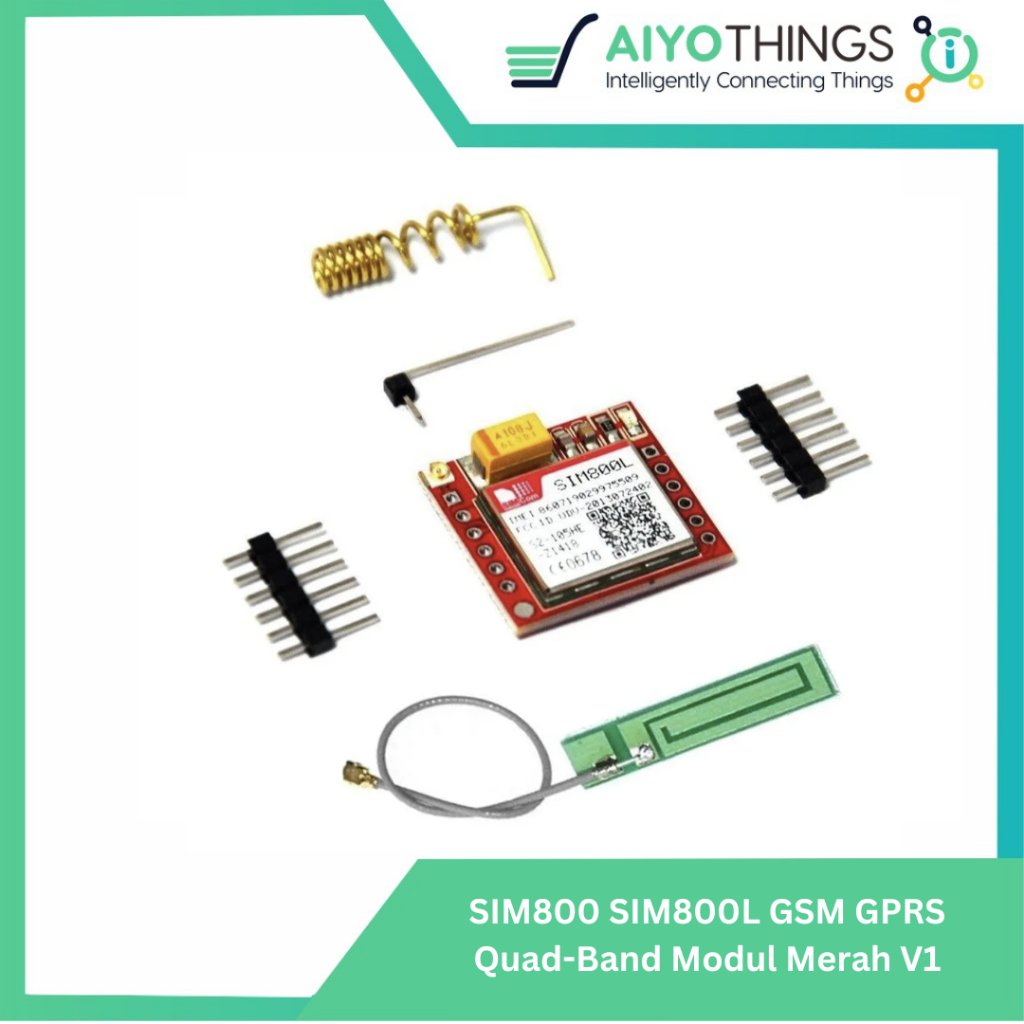 MERAH SIM800 SIM800L GSM GPRS Quad-Band Red Module V1