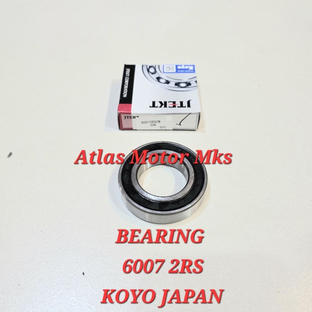 [1PC][6007 2RS KOYO JAPAN] LAHAR BEARING LAKER 6007 2RS RUBBER CAP - ORIGINAL KOYO JAPAN [60052RS][G