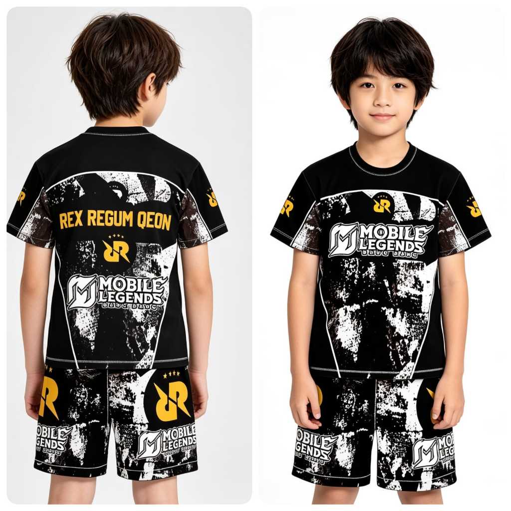 RRQ 2026 KIDS GAMING JERSEY - Meister Mid 2025 Jersey / ล่าสุด S15 / RRQ S14 Home เสื้อ - EVOS ฟรี F