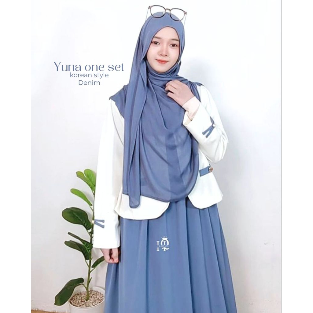 Yuna set สไตล์เกาหลี by hq.hijabs