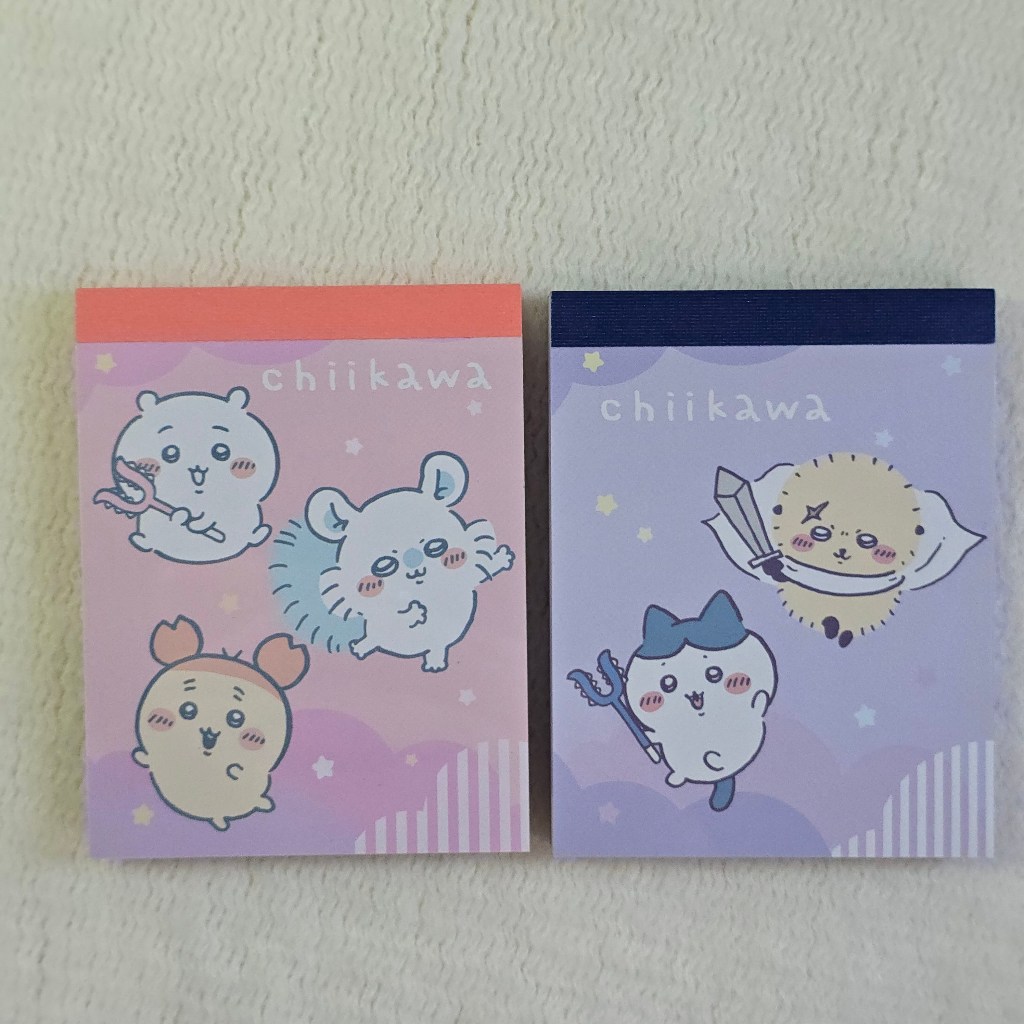 Daiso Seria Cando Chikawa Usagi Kani Rakko Hachiware Memo Pad