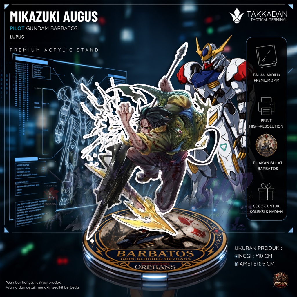 ขาตั้งอะคริลิคกันดั้ม Ibo – Mikazuki - ขาตั้งอะคริลิคอนิเมะ