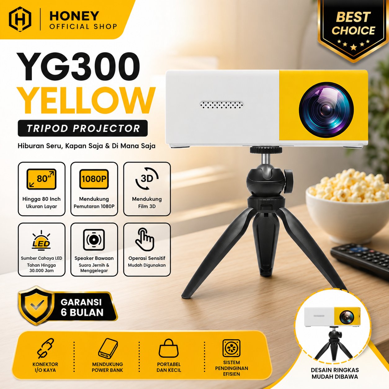 YG300 ขาตั้งกล้องขนาดเล็กอเนกประสงค์แบบพกพาสําหรับโปรเจคเตอร์, DSLR, Mirrorless, Action Cam และสมาร์