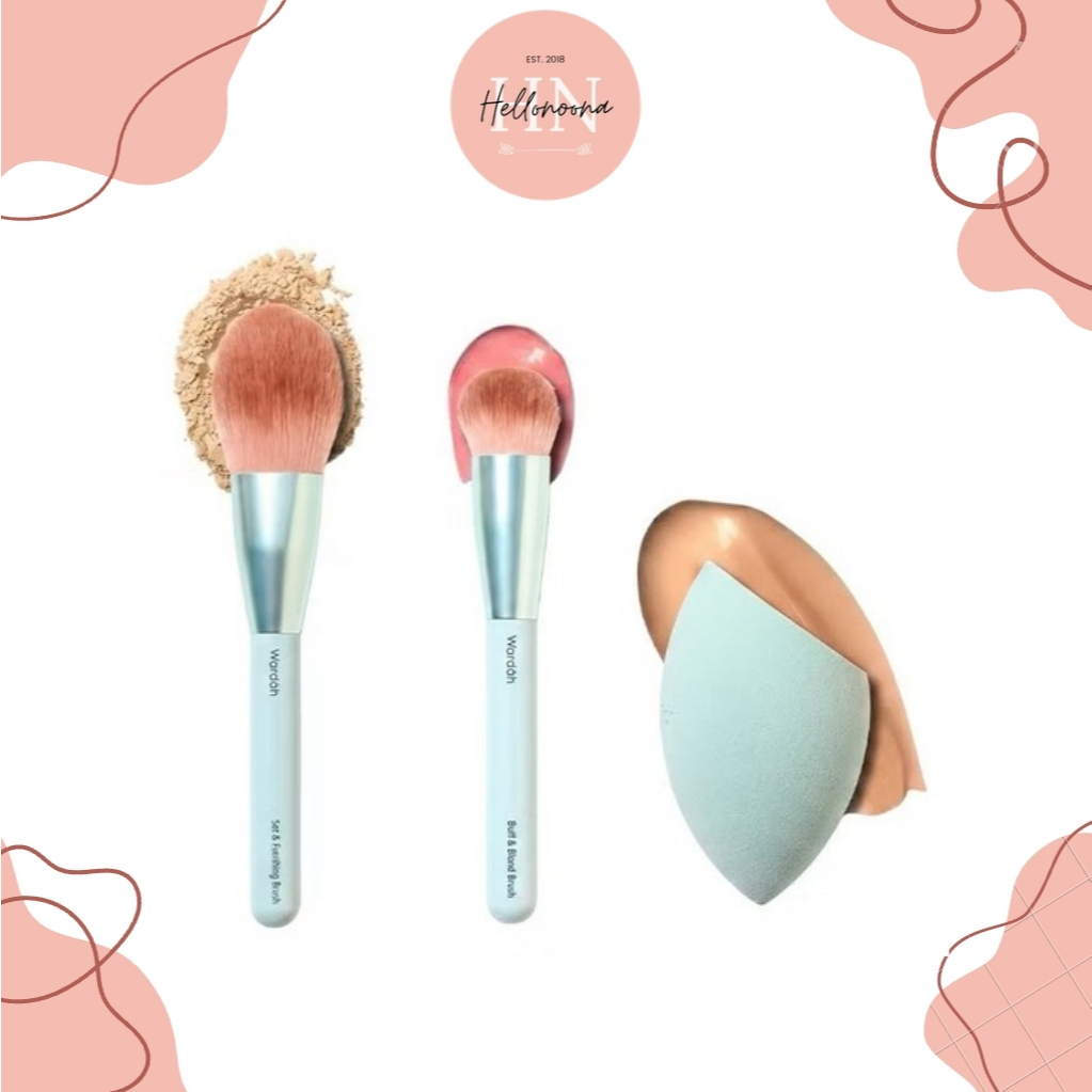 WARDAH - แปรงเครื่องมือฮาลาล Buff & Blend, แปรง Wardah & Finishing