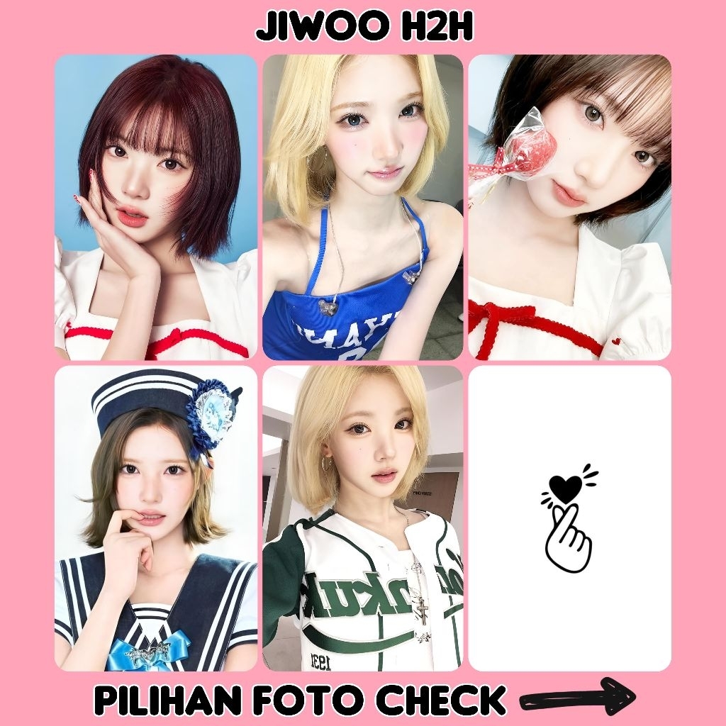 Photocard unnof JIWOO h2h การ์ดรูปถ่าย HD