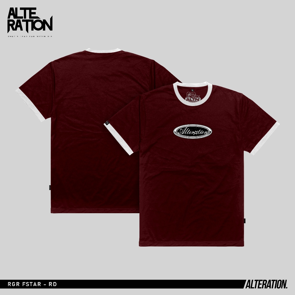 TS RGR FSTAR RD // เสื้อยืด RINGER FONT STAR RED // เสื้อยืด ALTERATION