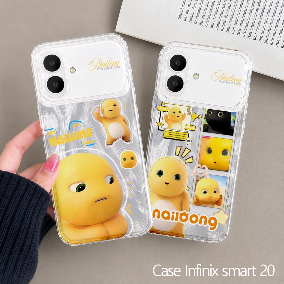HP Infinix Smart 20 Clear Case ใหม่ล่าสุด 2026 - nailong Procamera Silicon Softcase - เคสโทรศัพท์กัน
