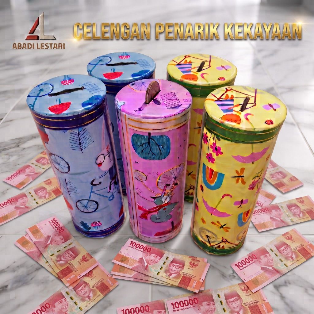 CHARACTER TUBE-SHAPED CARDBOARD PIGGY BANK / SOUVENIR PIGGY BANK / CHILDRENS PIGGY