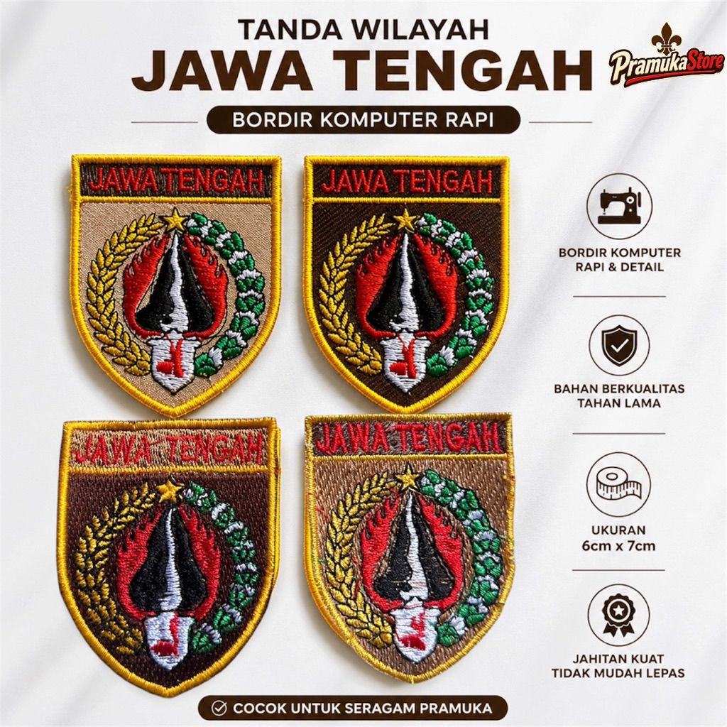 เตียงโลโก้ปัก Central Java / ปัก Central Java Kwarda
