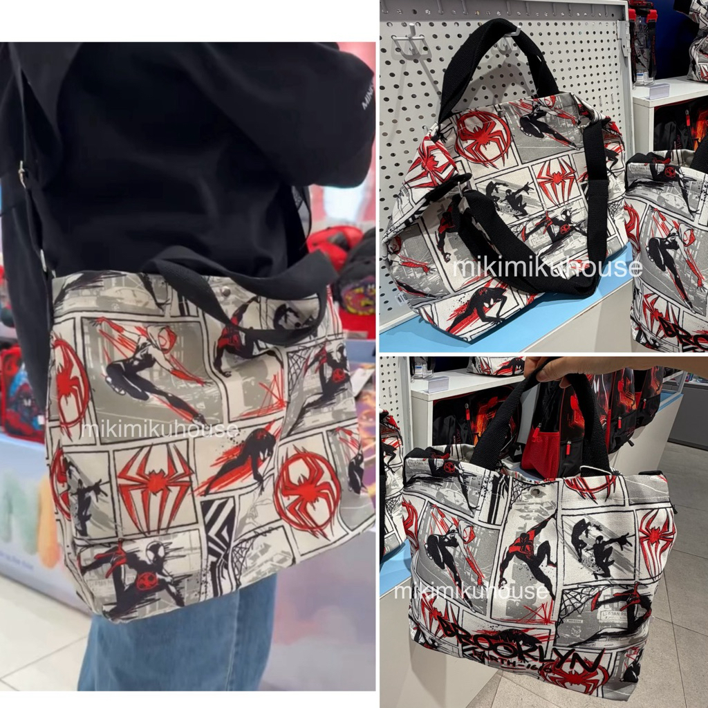MINISO SPIDERMAN BAG CROSSBAG SPIDER-MAN SHOULDER BAG CROSS BAG SPIDER MAN BAG MINISO MARVEL TOTEBAG