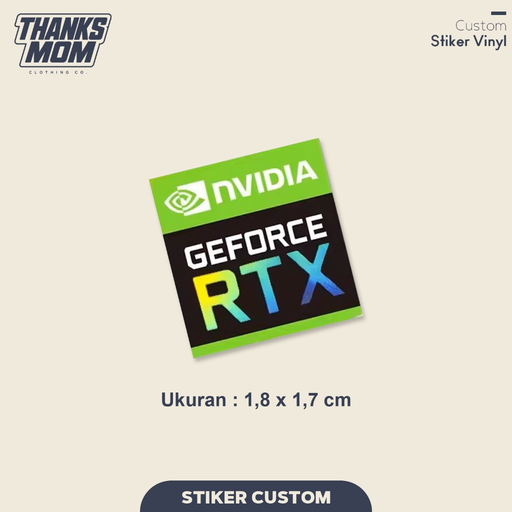 สติ๊กเกอร์ Nvidia Geforce RTX