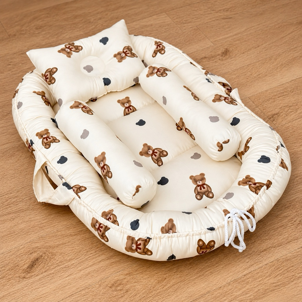 Baby Nest ชุดที่นอนเด็ก หมอนข้างเด็ก