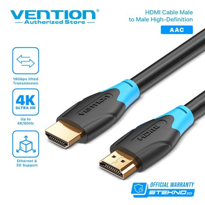Vention สาย HDMI 5M 3D 2.0 4K UHD คุณภาพสูง - AAC
