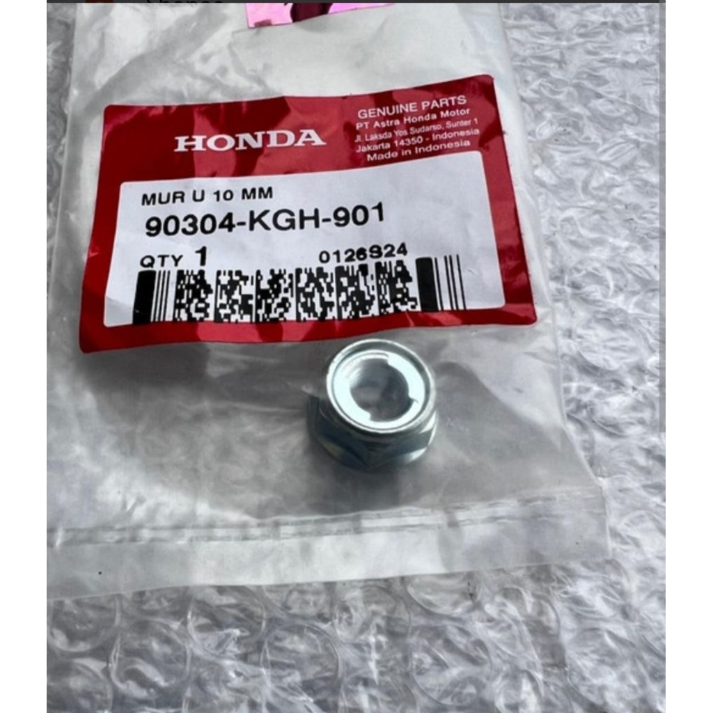 90304-KGH-901 HGP AHM 100% ORIGINAL Nut 10mm Honda ADV 150 / BeAT / Blade / CB150 Verza / CB150R / C