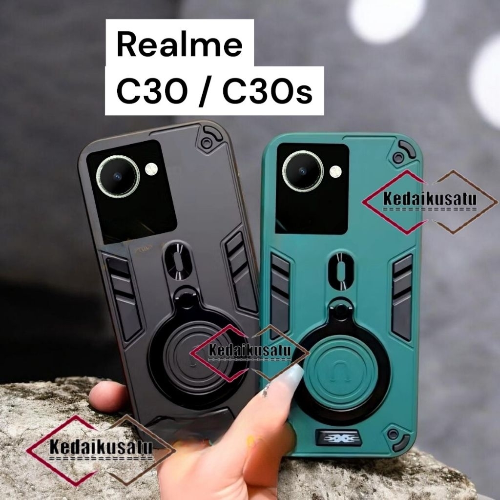 Realme C30 C30s Case Robot Ring Procamera Realme C30 C30s