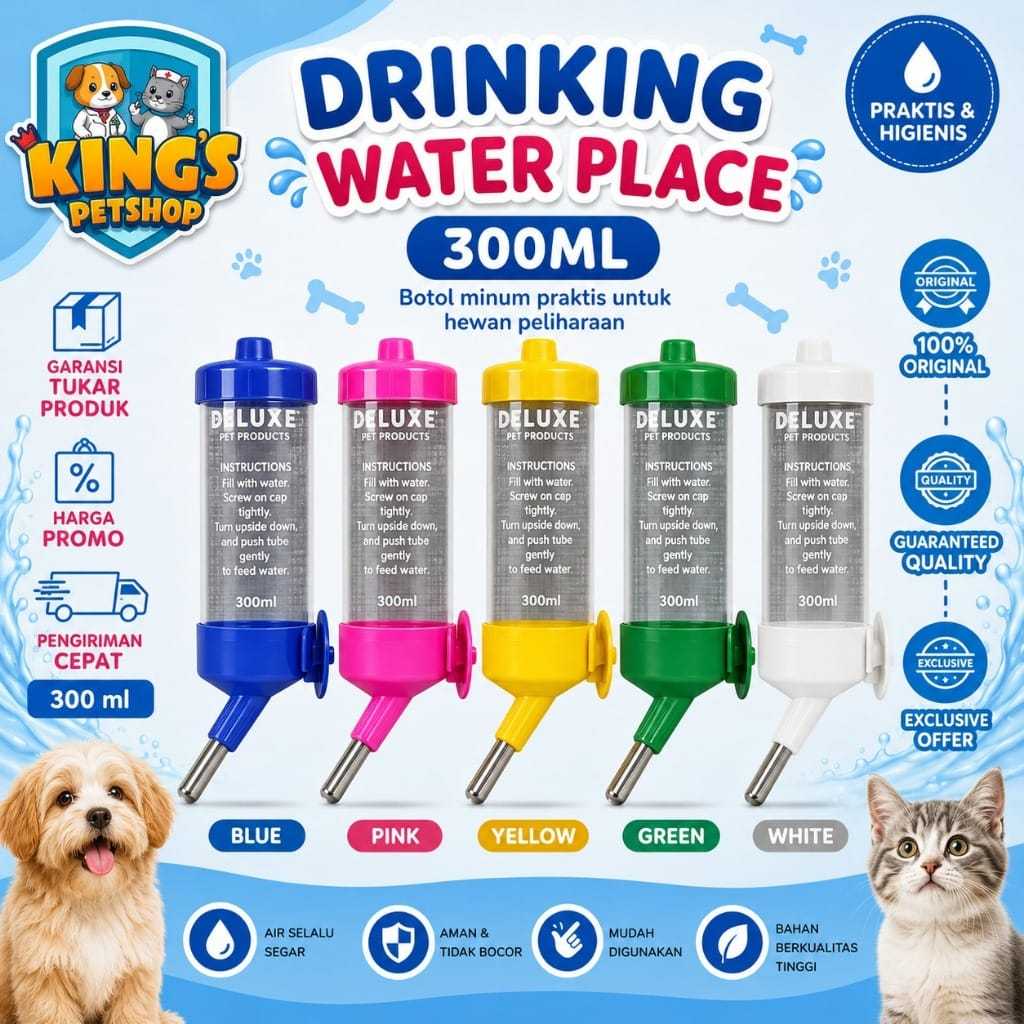 PET DRINGKING WATER PLACE 300ML| สัตว์ดื่ม PLACE