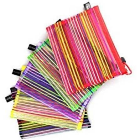 Stationariesate 1pcs Rainbow Net Folder วัสดุหนา A6 A4 และ B4 ขนาดหลายสีสําหรับปฏิบัติที่มีประสิทธิภ