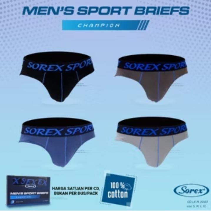 SOREX SPORT M 3003 - MENS TRIANGLE UNDERWEAR CD MENS BRIEF