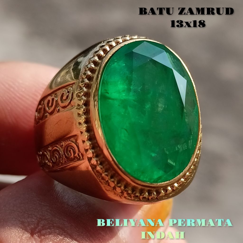 Luxury Sufer แหวนมรกต Zambia ของแท้