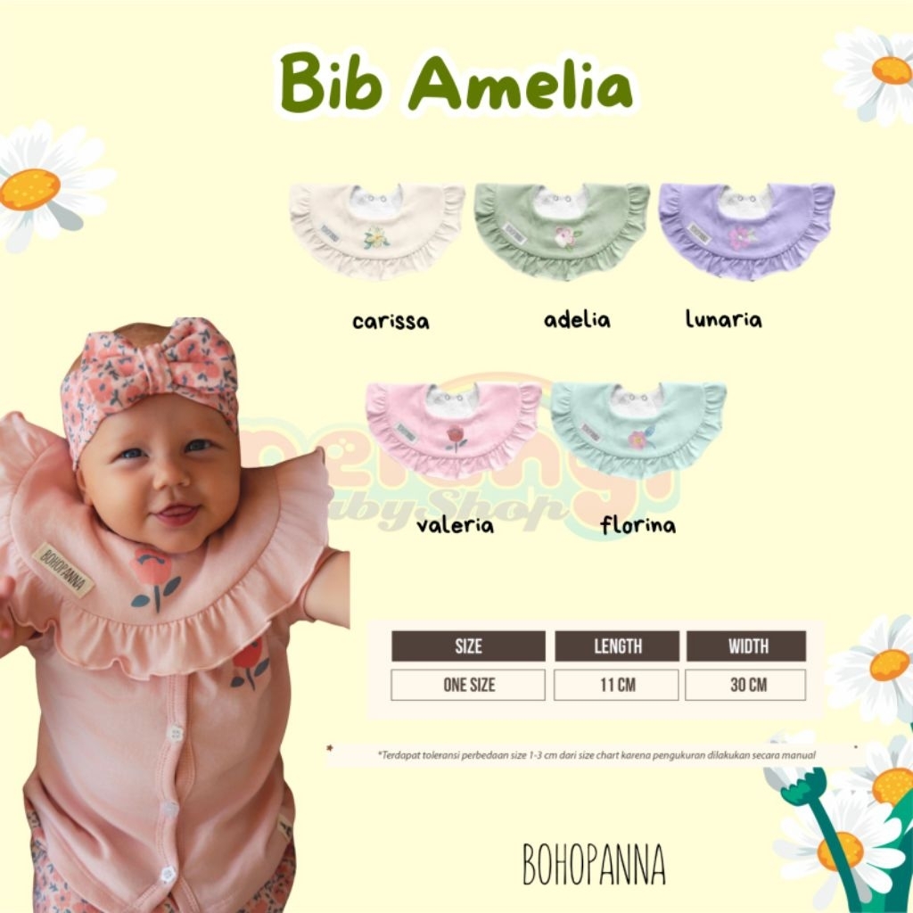 BOHOPNA BIB AMELIA|CHILDRENS CELMEK|AMELIA BIB