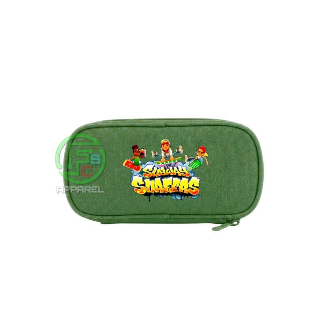Mini Pouch Bag Subway Surfers Image Screen พิมพ์ Viral Motif กล่องดินสออเนกประสงค์เครื่องเขียน Unise