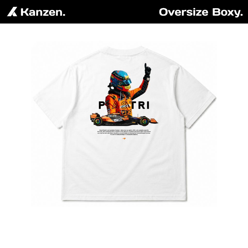 Kanzen Oversize Boxy เสื้อยืด - OSCAR PIASTRI