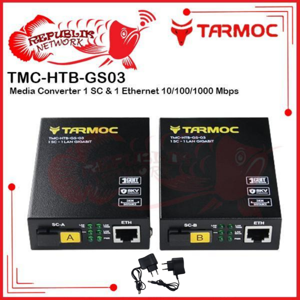 Tarmoc TMC-HTB-GS-03 |Media Converter GS03 1FO 1Lan Gigabit (ไม่ใช่ Netlink)