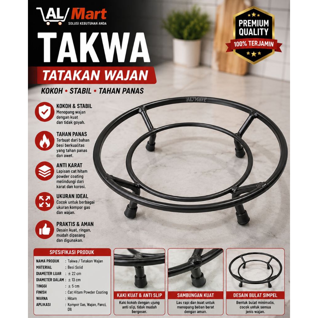 TAKWA WAjan TataKan / เครื่องมือสําหรับเก็บกระทะ