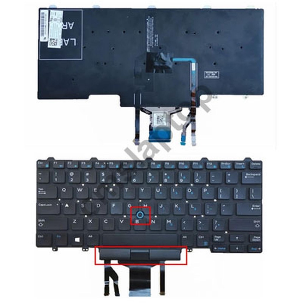 Keybord del Latitude 7490 7480 5450 5470 5480 5488 5490 5491 E5450 E5470 E7450 E7470 ใหม่ BACKLIGHT