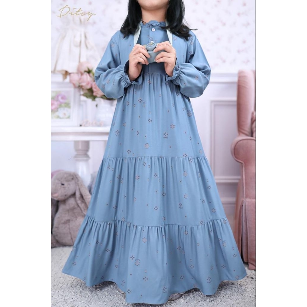 [SIZE 2] แป้งฝุ่น Little Nightgown Blue by Ditsy