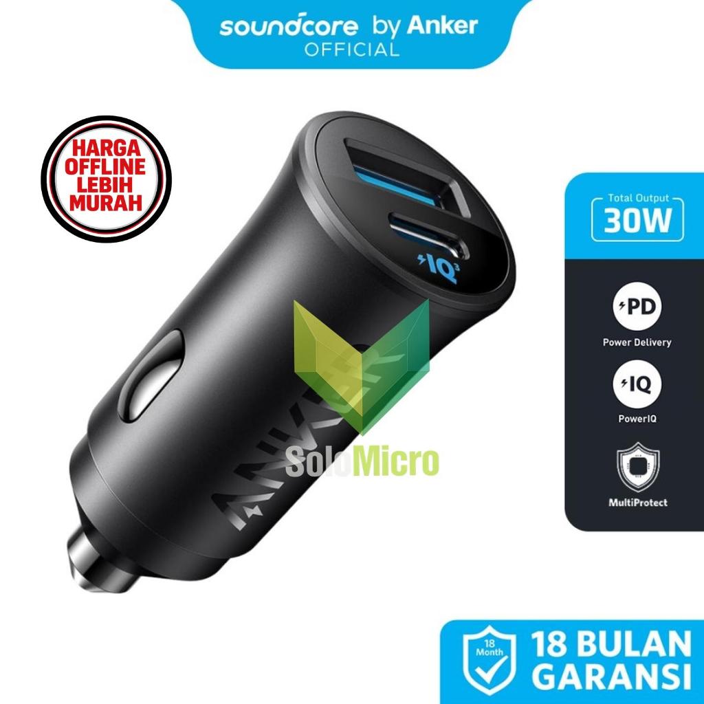 ANKER Car Charger 30W 2-Port Type-C Adapter PIQ 3.0 - A2741