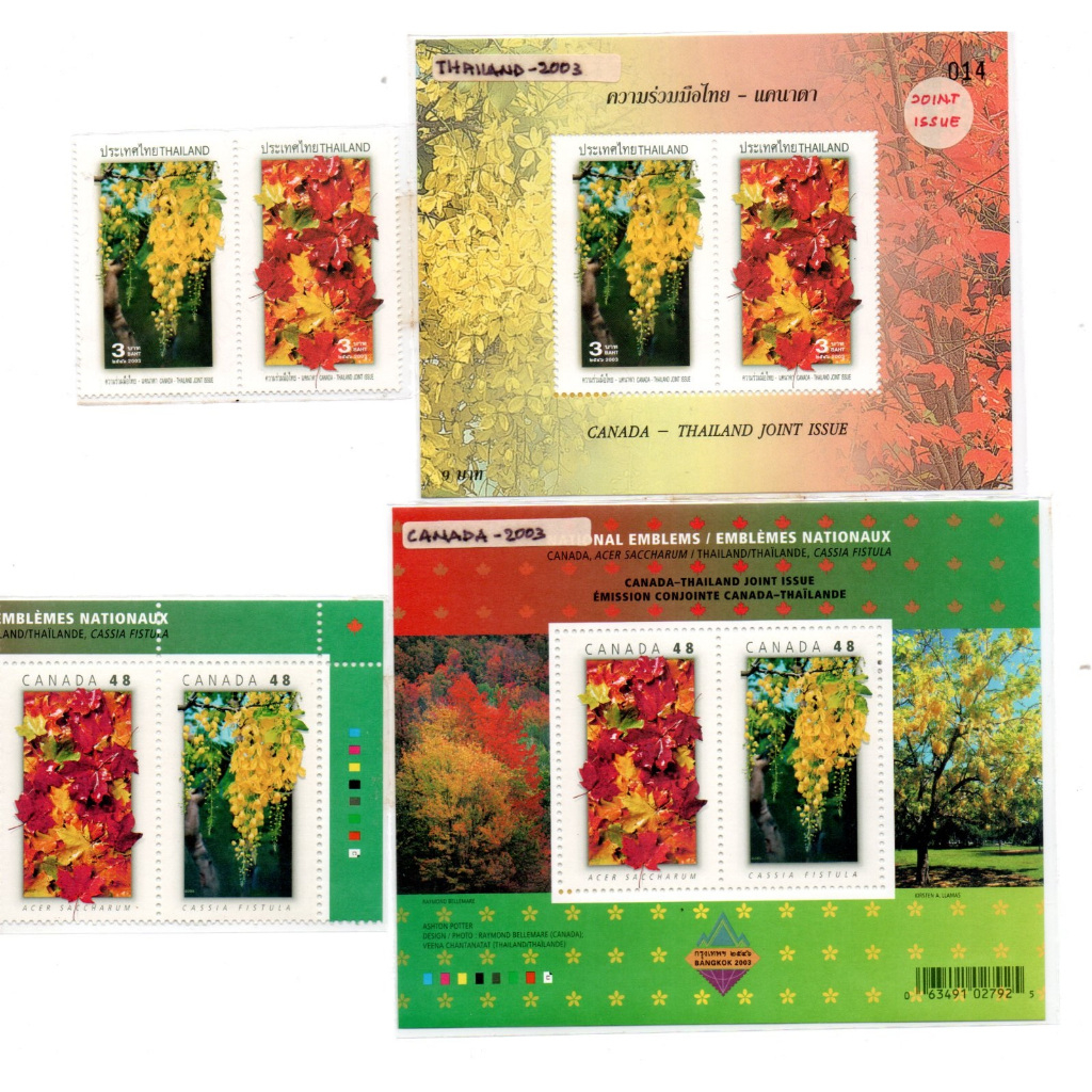 Joint Issue 118 Thailand Canada Theme Stamp