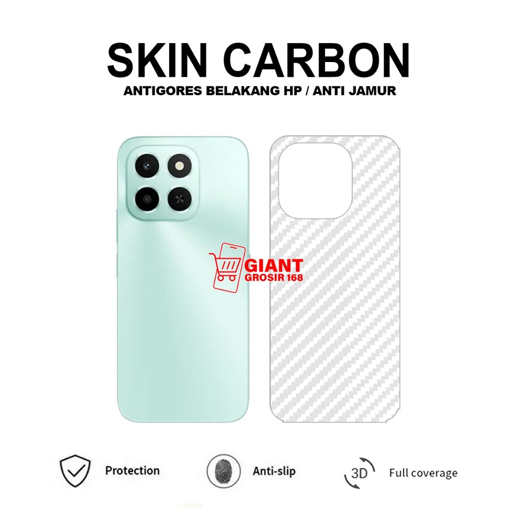 Honor X5C Plus Honor X6C Back Skin Carbon Garskin Anti-Scratch Back Honor X5C Plus X6C