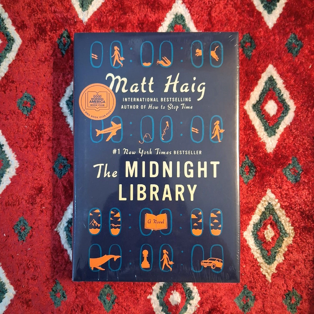 The Midnight Library Matt Haig หนังสือนําเข้าปกแข็ง