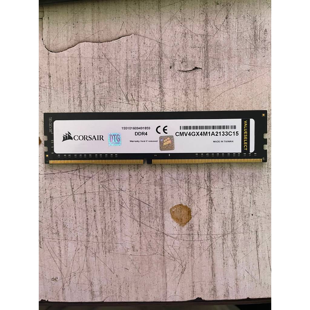 RAM PC DDR4 4GB Corsair Value Select 2133MHz CMV4GX4M1A2133C15 Longdimm วินาทีปกติ