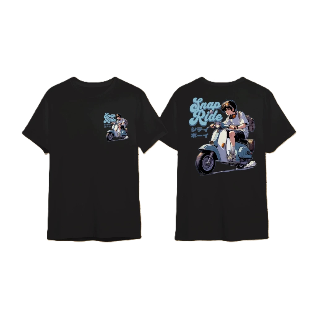 เสื้อยืด SNAP RIDER VESPA เสื้อยืด SNAP RIDER VESPA Distro เสื้อยืดผู้ชายและผู้หญิง