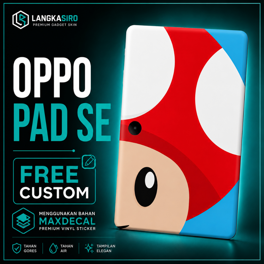 Garskin Tablet Oppo Pad SE Custom Premium Maxdecal Skin Back Protector Tablet Full Body